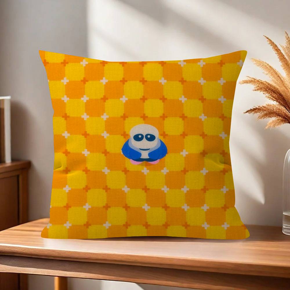 Cute HUndertale SansW Office Cushion Pillowcase Car Cushion CoverXCM Lumbar Pillowcase Sofa Pillowcover