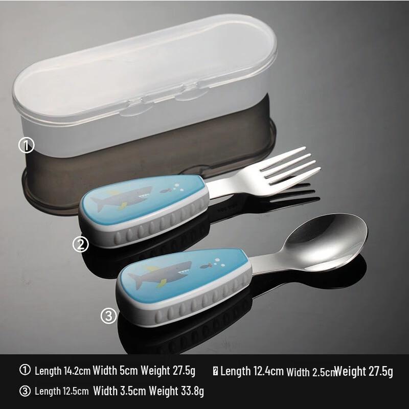 Qianxing Kids  304 SS Ocean Fork & Spoon Set