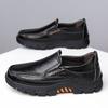 Sapatos Casuais de Couro Estilo Britânico de Um Passo, Sola Macia, Couro de Vaca de Primeira Camada Sapatos Sociais Masculinos, Costura Carro Antiderrapante, Quatro Estações, Tamanho Grande
