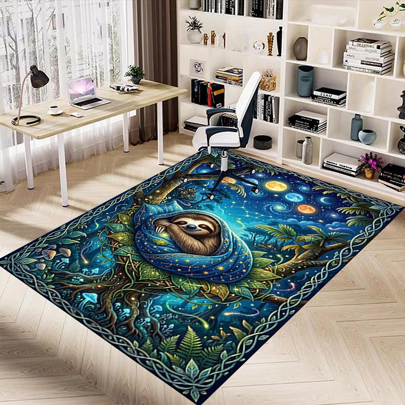 1PC Sloth Extra Large Non-Slip Floor carpet, Office, family, bedroom, Studio - Large Area Rug,Longlasting Material-K0393