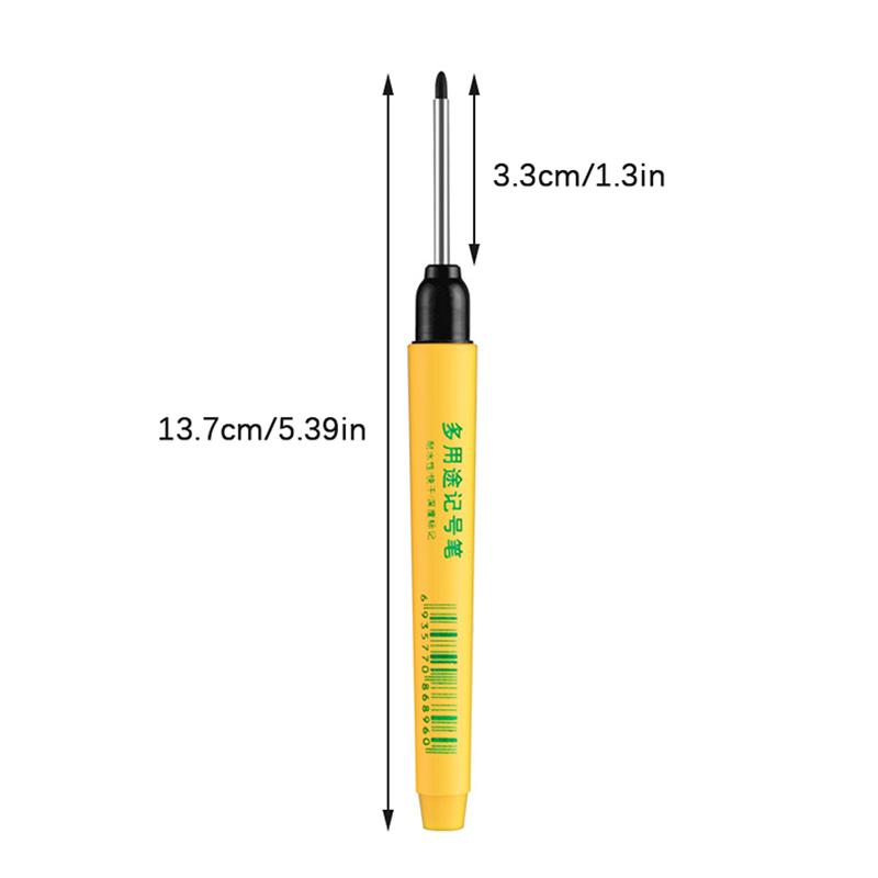 33Mm Marking Pen Waterproof And Colorfast Ceramic Tile Wood Metal Deep Hole Long Head Marking Pen Woodworking Electrician Tools