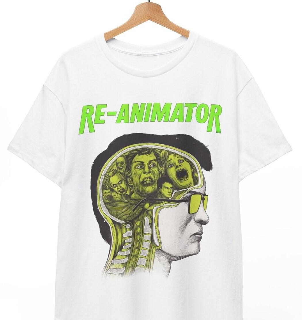 Re-Animator Movie T-Shirt 80s Horror Renimator tee Cult Movie Unisex S-5XL L