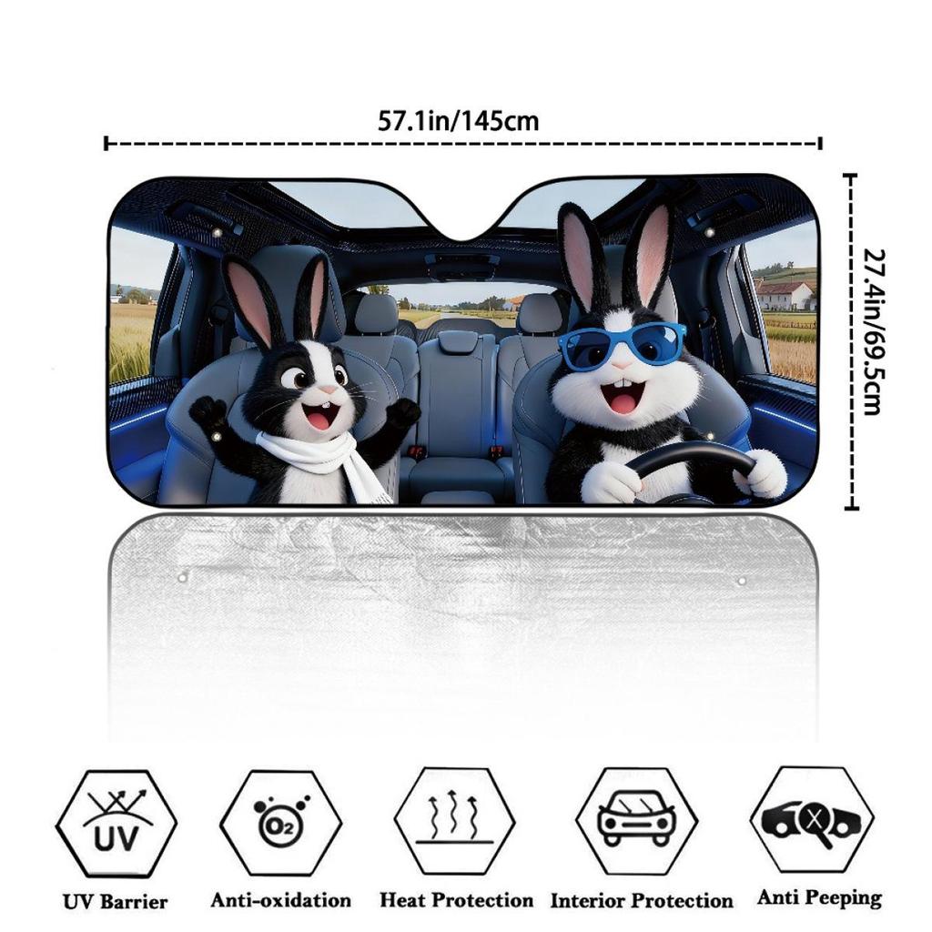Creative Summer Aluminum Foil Car Windshield Sunshade