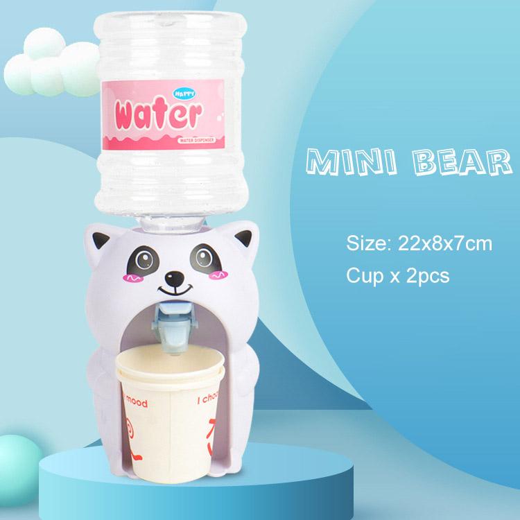 New Mini Water Dispenser Baby Toy Drinking Water Cooler Lifelike Cute Children Cosplsy Props Home Decor Ornament