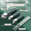Xiaomi 10pcs Deluxe Manicure and Pedicure Set Splash Proof Nail Clippers Ear Pick Stainless Steel Nail Scissors Christmas Gift
