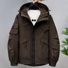 Plus Size 5XL-11XL Autumn Waterproof Trench Coat for Men Windbreaker Casual Long Sleeve Oversize Men's Jackets Hooded