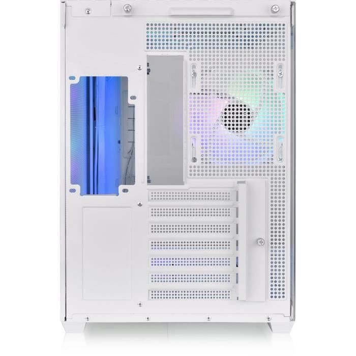 Boîtier pc - thermaltake - view 380 tg argb snow - moyen tour - atx - verre trempé - blanc