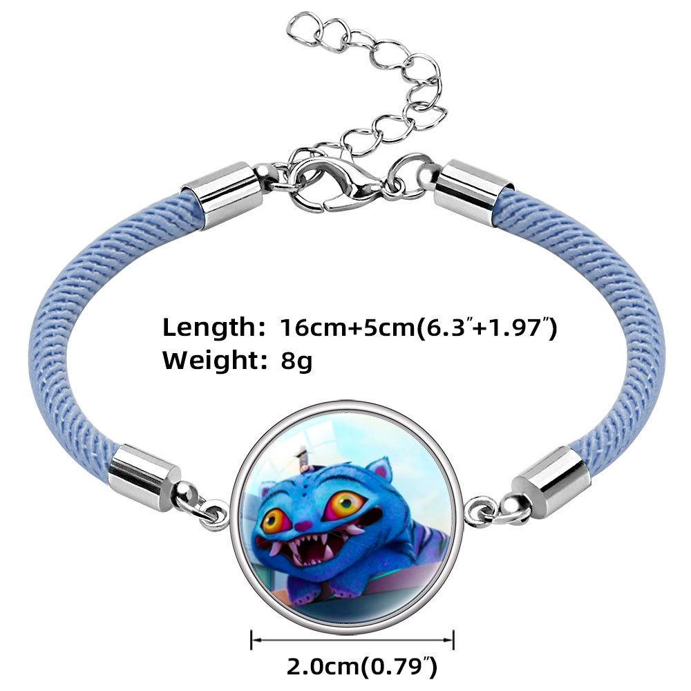 Rumi Zoey Mira Gem Bracelet Cartoon Multi-Color Rope Hand Jewelry