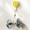 4PCS Sticky Hook with 360° Rotation Design Hook Strong Adhesive Stable Base Wall Hook for Towels Clothes Kitchen Utensils