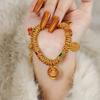 Traditional Copper Pendant Bracelet With Gold Plating For Women Gift Ethnic Style