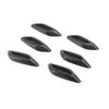 6Pcs Universal Car Air Flow Vent Hoods for Most Cars Carbon Fiber Side Sticker Exterior Accessories