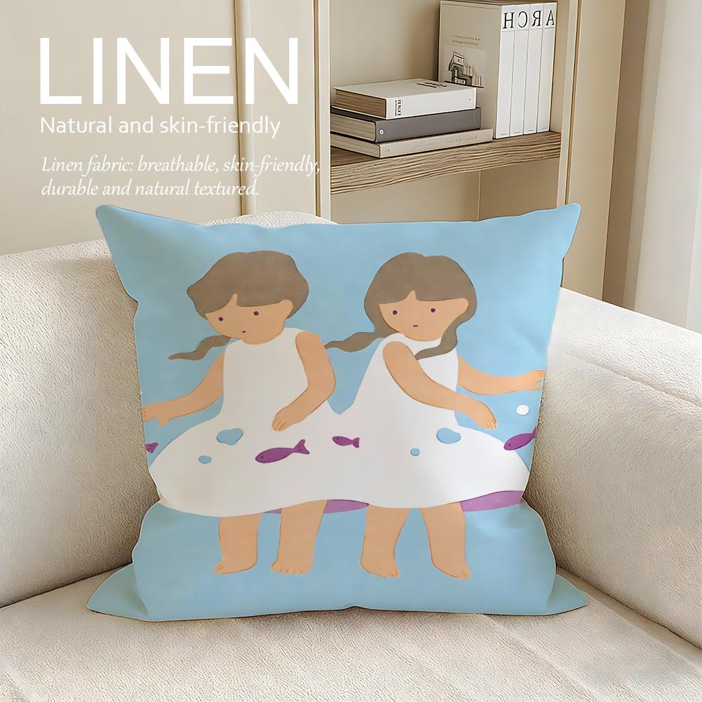 

Artist Aoyama Kazuyo Cushion Cover Pillowcase Set Pcs x x Breathable Washable Sofa Cushion Cover 30X30cm