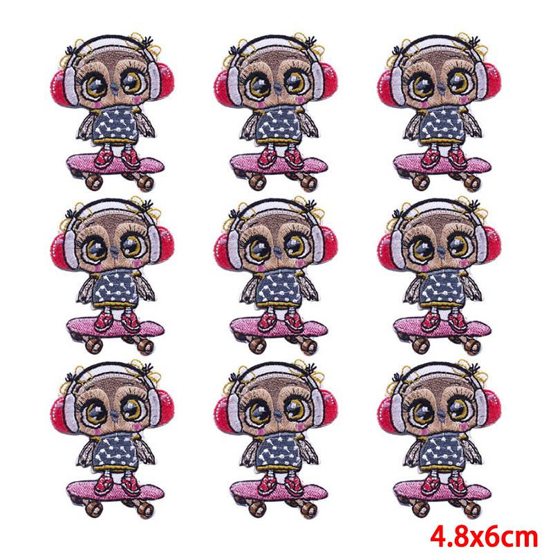 10 Pcs/lot Wholesale Embroidery Patch Iron On Patches For Clothing Patches On Clothes Jackets Decor Applique Sew Supplies