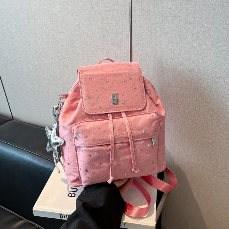 Internet-Berühmtheiten mit dem gleichen Zigeunerstern-Punkte-Rucksack Koreanischer Pendlerrucksack mit großem Fassungsvermögen Studentenreise Mädchengefühl Schultasche