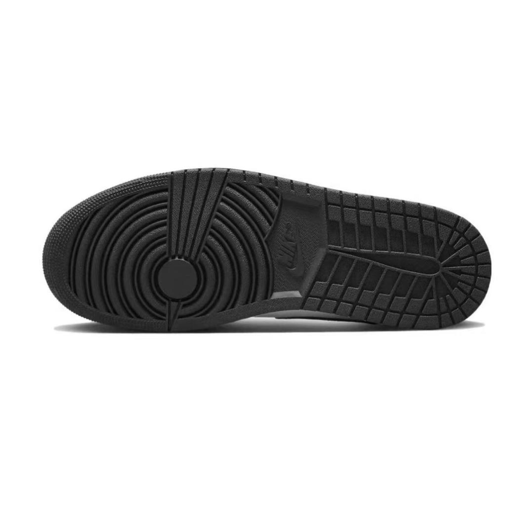 Jordan Air Jordan 1 Slip Resistant Coverage Low top Vintage Basketball Shoes Men's Black Brown 553558-132(Team-)