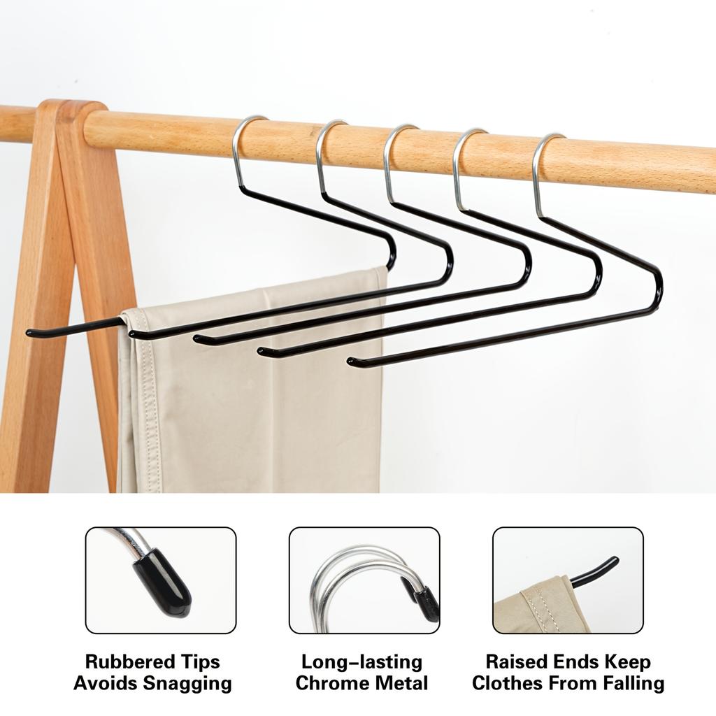 10/20pcs Z-Shaped Pants Hangers Durable Metal Clothes Rack Non-Slip Multipurpose Wardrobe Hanger for Skirts Jeans Home Organizer