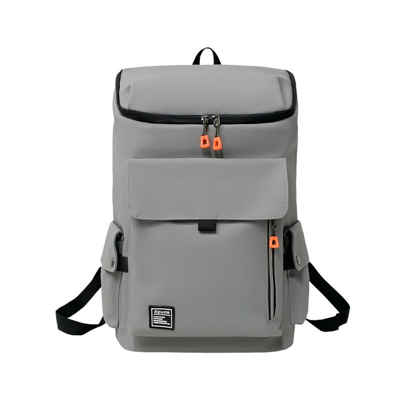 

Рюкзак Oxford великої місткості Студентський дорожній шкільний однотонний чоловічий рюкзак сірий
