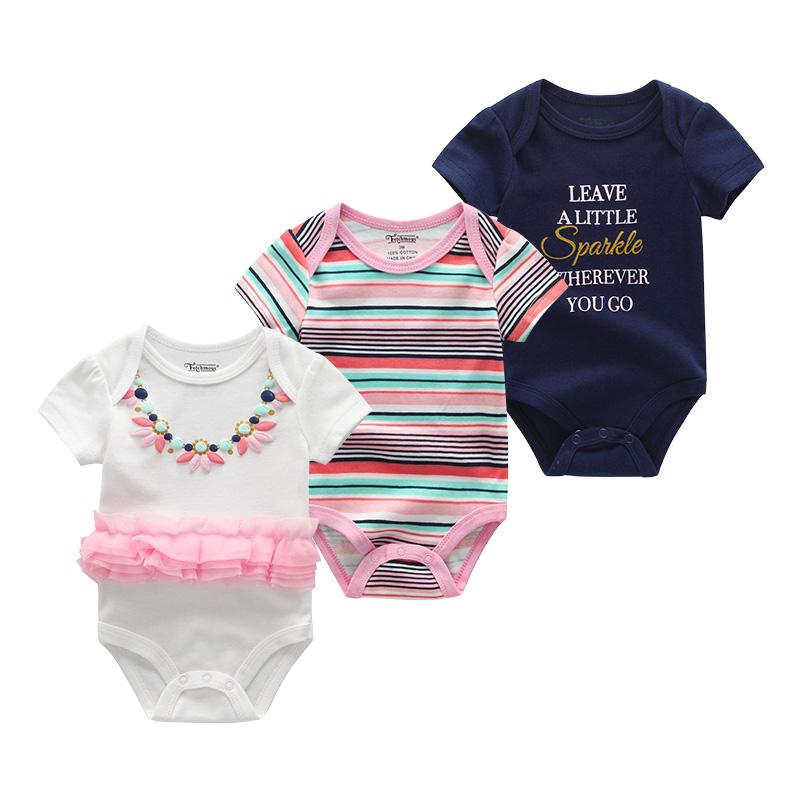 Baby Clothes Infant Bodysuits Short Sleeve Toddler Clothing Boy Girls Clothes Baby Rompers Costumes