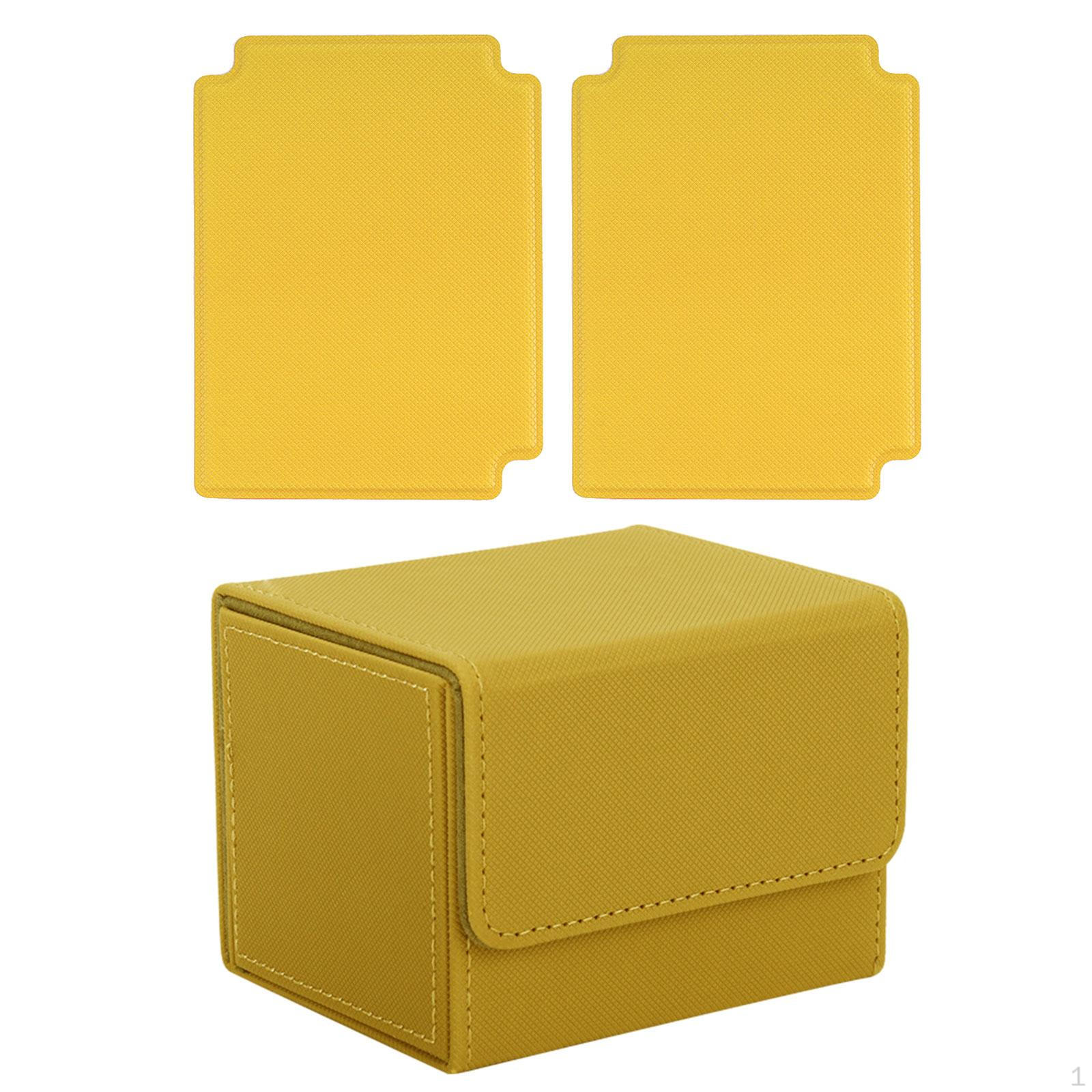 

Защитные коробки для колоды карт. Контейнер для хранения коллекционных карт. yellow