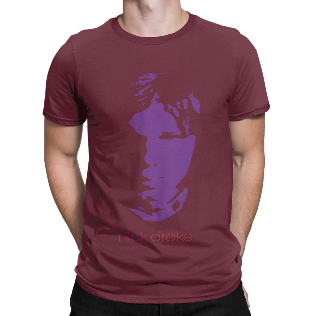 Nick Drake T Shirts Unisexs Cotton Humorous Tshirts Crewneck Tees Short Sleeve Clothes Birthday Present