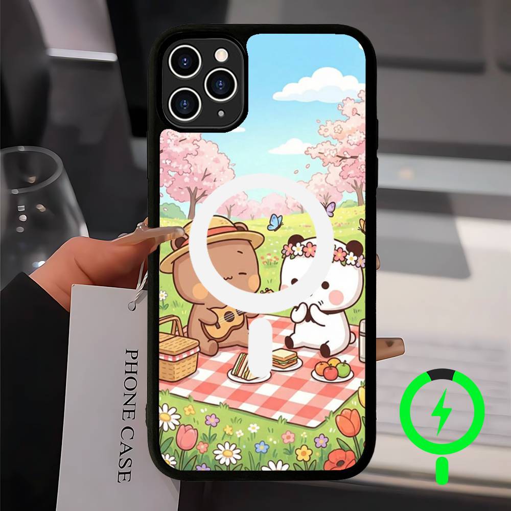 Bubu And Dudu Cute Cartoon Magnetic For Magsafe Phone Case For IPhone 17 Air 16 Pro Max 15 14 13 12 11 Protective Cover