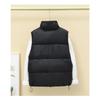 Disposable Vest Women's Autumn and Winter Fashion Stand-up Collar Warm Loose Cotton Waistcoat Outer Wear Vest
