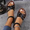 Large size flat-soled sandals for women's summer new flat-soled sandals for women