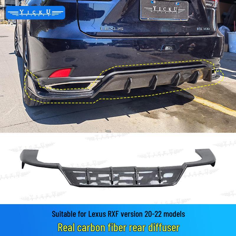 20-22 Lexus RX300 Carbon Fiber Body Kit: Front Lip, Fog Light Covers, Rear Lip, Fender Flares, Side Skirts
