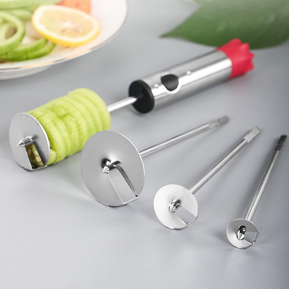 Trapano per Verdure in Acciaio Inossidabile Trapano Rotante Spiralizzatore per Verdure Svuotacore per Frutta Lavorazione della Frutta