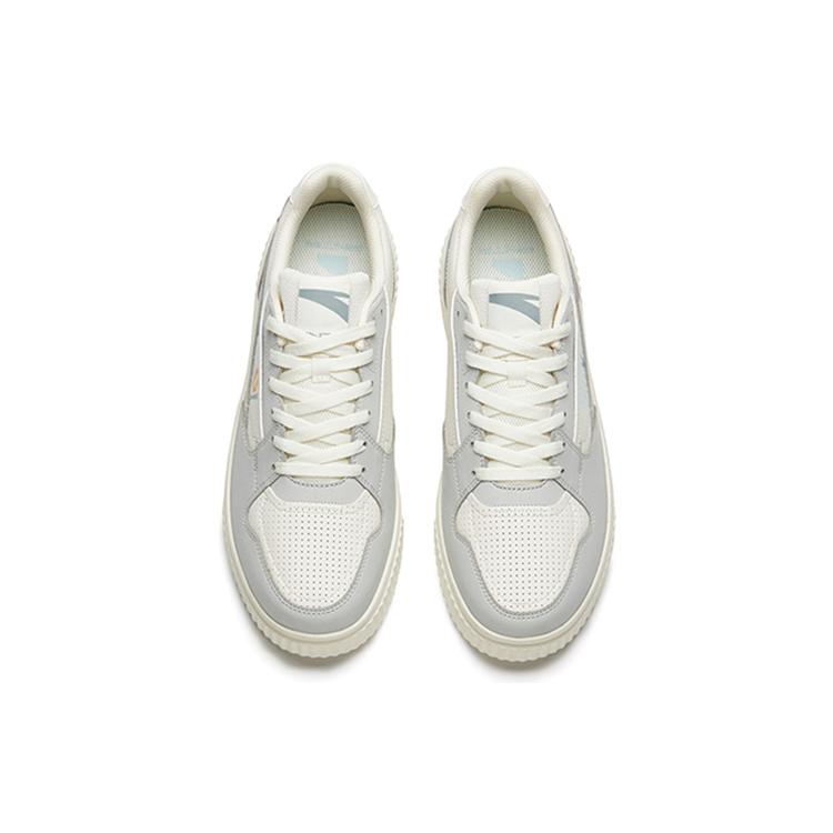 New Anta Life Collection Low Top Skateboard Shoes Men's White Gray 112238062-3