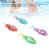 4PCS Robotic Swimming Fish Water Activated Robot Fish Electronic Cat Toy with LED Light for Sink Bathtub Swimming Pool