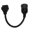 9PIN Female To OBDII 16pin Connector Cable J1939 Diagnose Interface Adapter for Truck