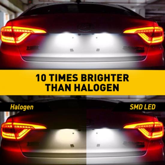 2Set Pair LED License Plate Light bulbs CANBUS For VW car c1 Golf Polo Passat CC