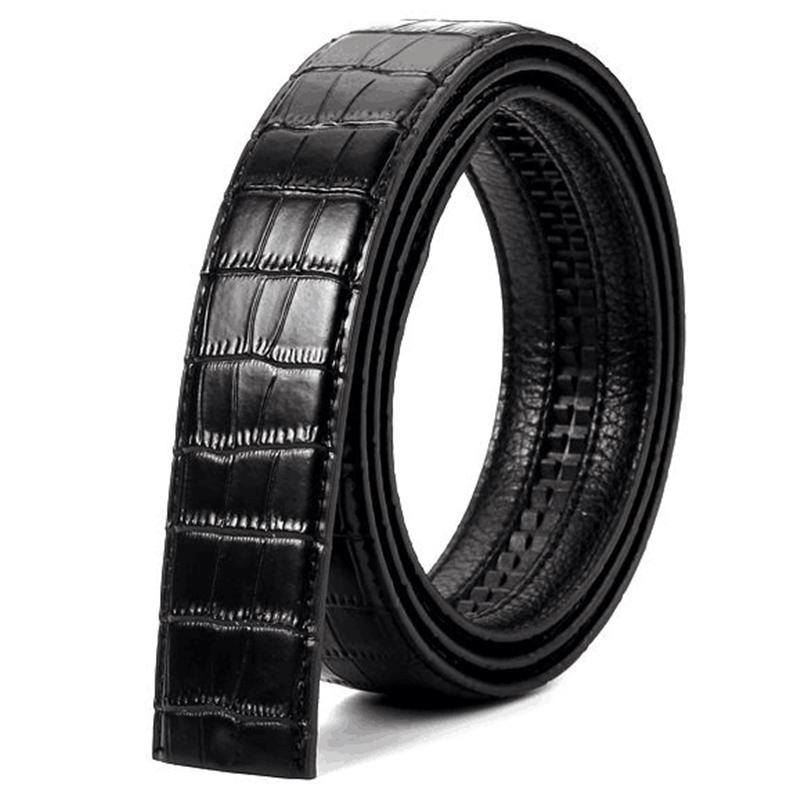 

3.5 Мужской автоматический раздвижной ремень из коровьей кожи со слотом для карты 115cm чёрный