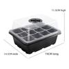 Three-Piece Breathable Seedling Box for Gardening and Transplanting