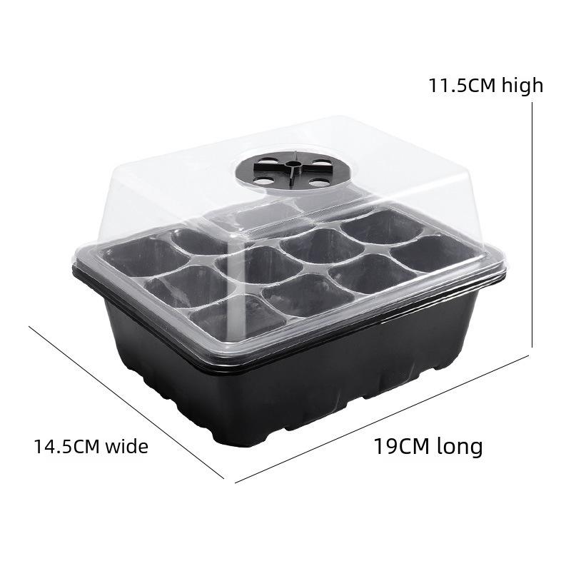 Three-Piece Breathable Seedling Box for Gardening and Transplanting