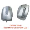 2 Stück Auto ABS Chrom Rückspiegel Zubehör Verchromte Verkleidung 2002 2003 2004 2005 2006 Für Honda CRV CR-V CR V Türspiegelabdeckung Mit LED