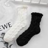 5/10 Pairs Casual Autumn Winter Twisted Coral Velvet Floor Socks for Home Use Warm and Fluffy Non Shedding Mid Calf Socks Thickened Socks for Children