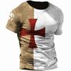 Men Vintage Motorcycle 3d Print Casual Short Sleeve Loose Oversized T-shirts for Men Sweatshirt Men's Top Clothing