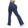 Women's High Waist Flare Pants Slim Fit Yoga Pants Solid Color Butt Lifting Fitness Leggings Street Style Spring Activewear