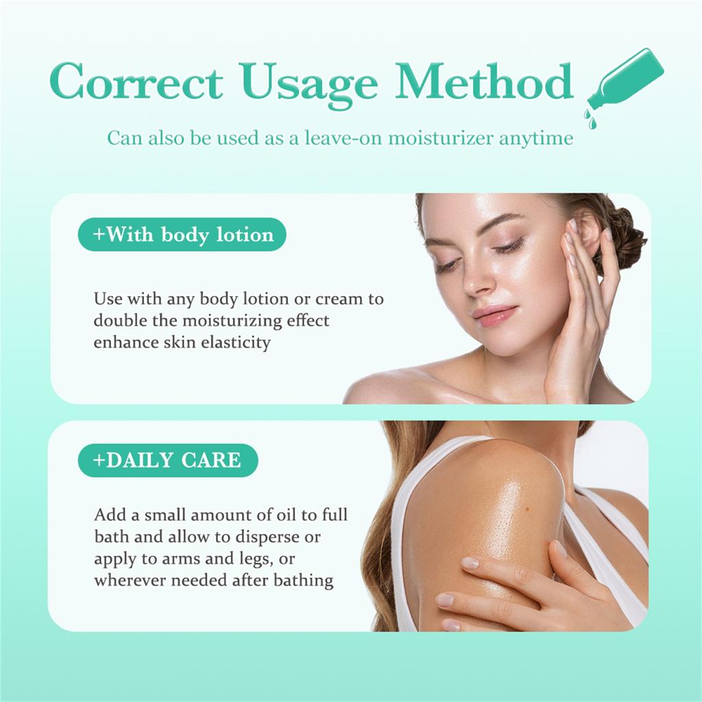 Body Cleansing Bath Oil 100ml Hydrating Moisturizing Nourishing Body Massage Oil