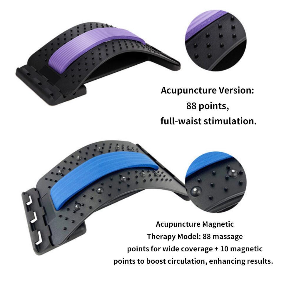 Adjustable Back Stretcher Therapy Cervical Shoulder Back Pain Painrelief Yoga Fitness Waist MassagingTool Muscle Relax Posture Corrector