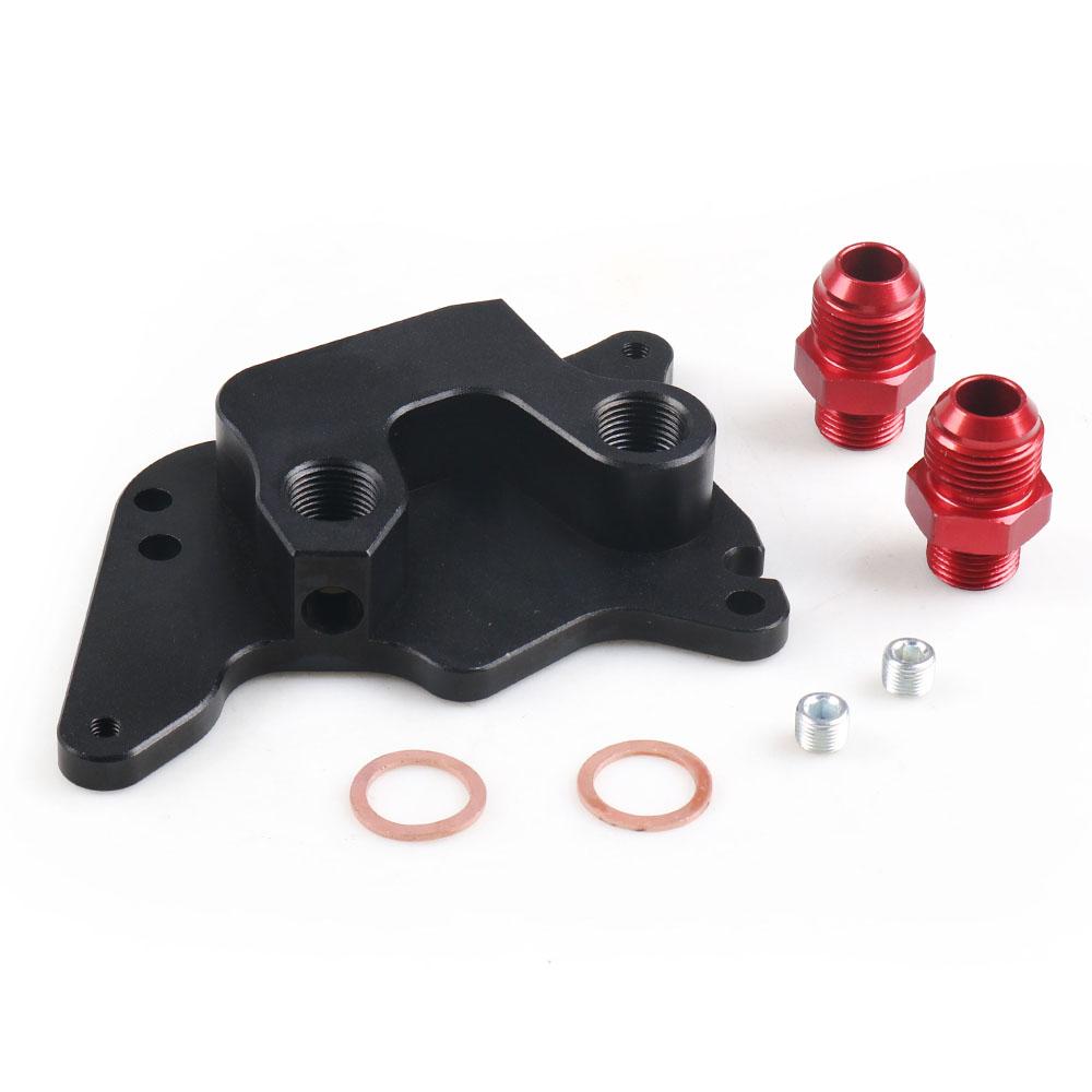 Aluminum Oil Filter Oil Cooler Fitting Adapter Fit for BMW MINI COOPER S SUPERCHARGER R56 With AN10 Fittings Oil Adapter