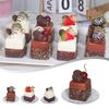 1pcs Strawberry Fruit Cake Model Simulation Food Fake Snack Bread Decoration Dessert Table Snack Decoration Home Display