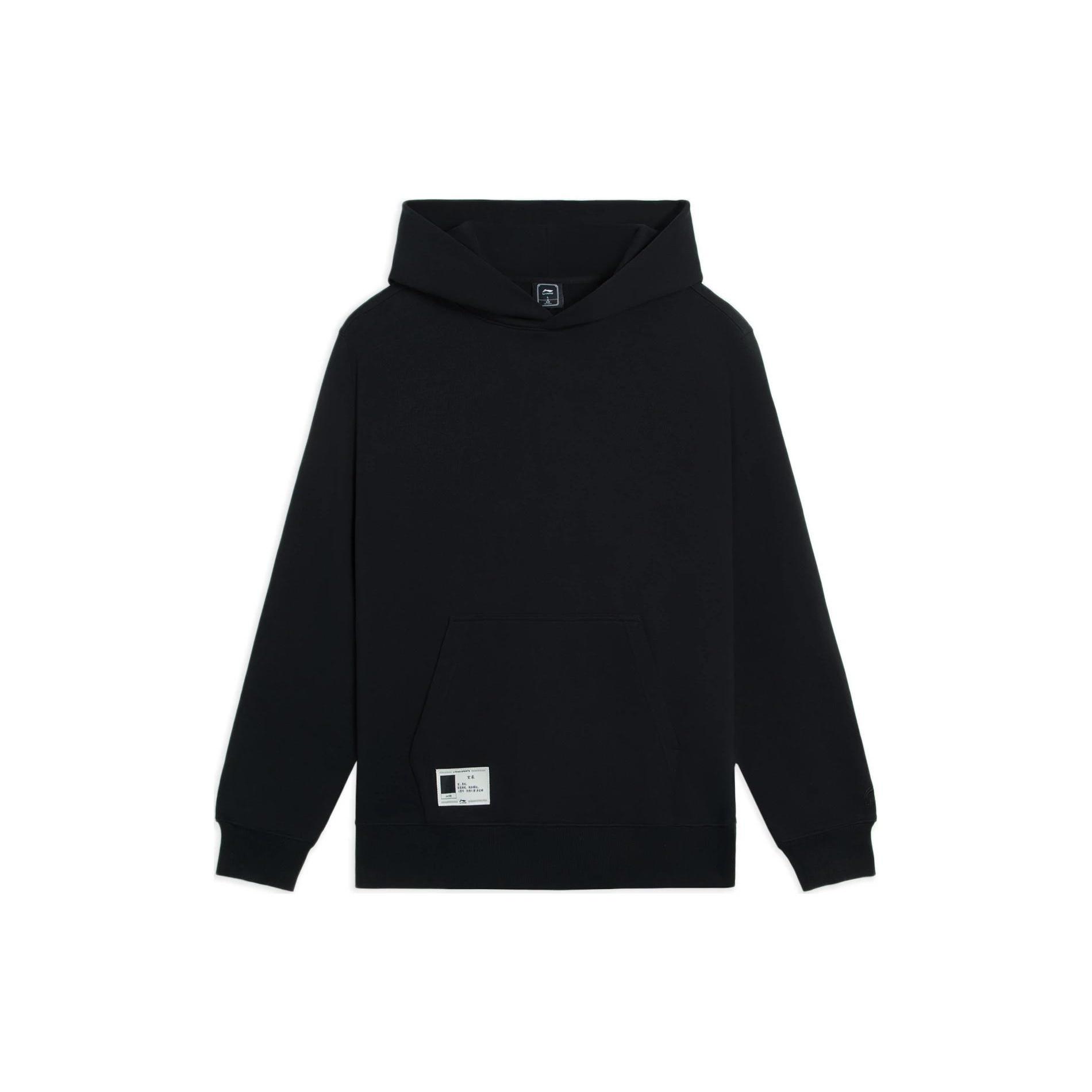 Li-Ning Label Logo Hoodie  Black  Men s AWDSB15-1 L