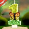 Creative Cross-Border Digital Birthday Candle Cake Decoration with New Bow Design