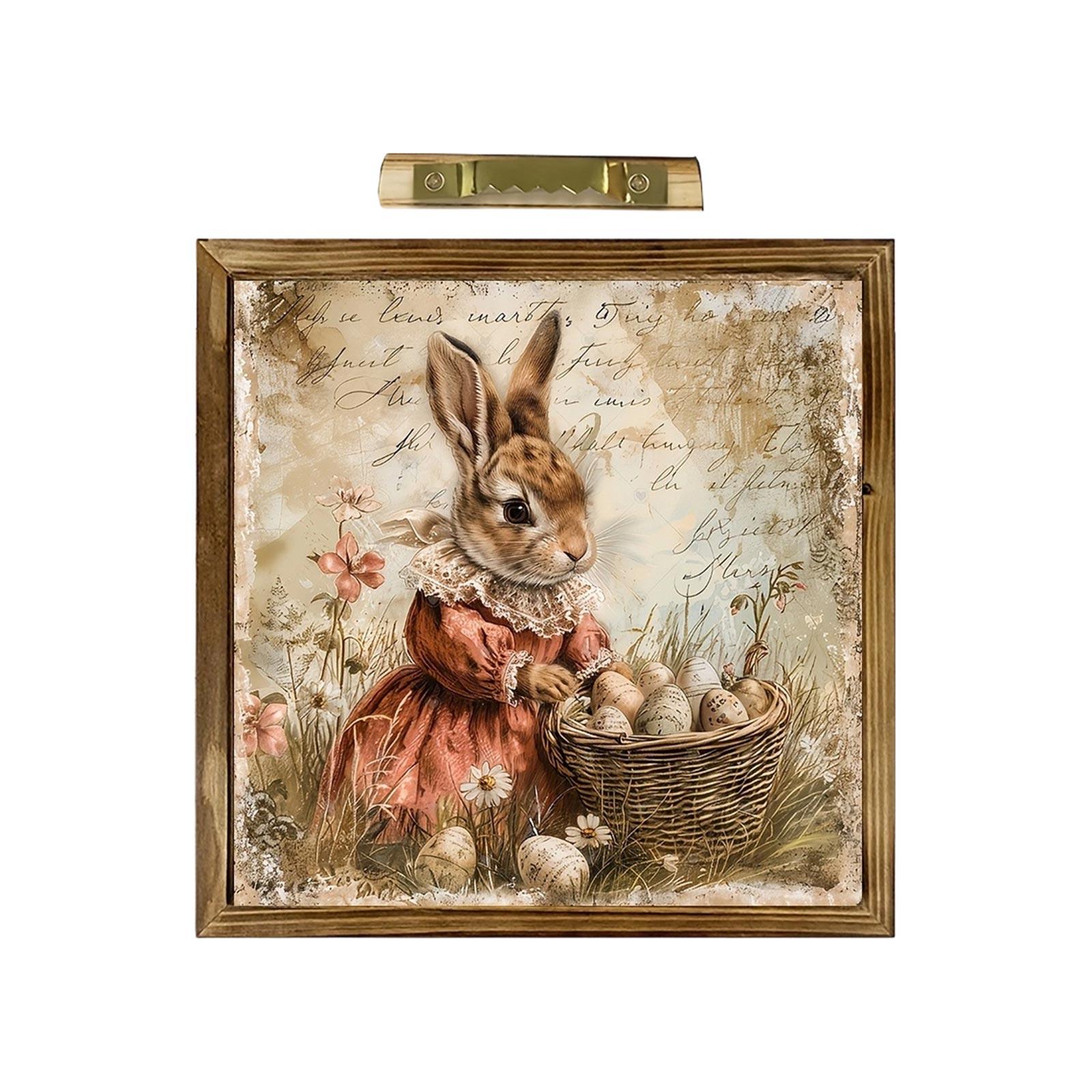 

Easter Bunny Egg Photo Frame Ornament One Size