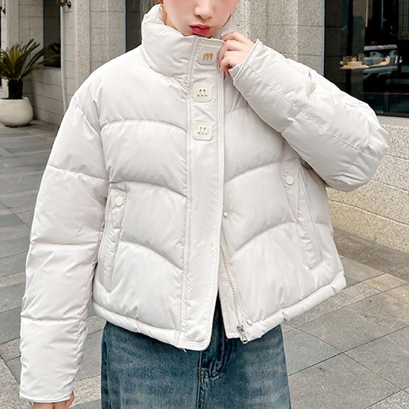 Fashion Winter Woman Short Parkas Stand Collar Loose Women's Coat Thick Warm Jackets