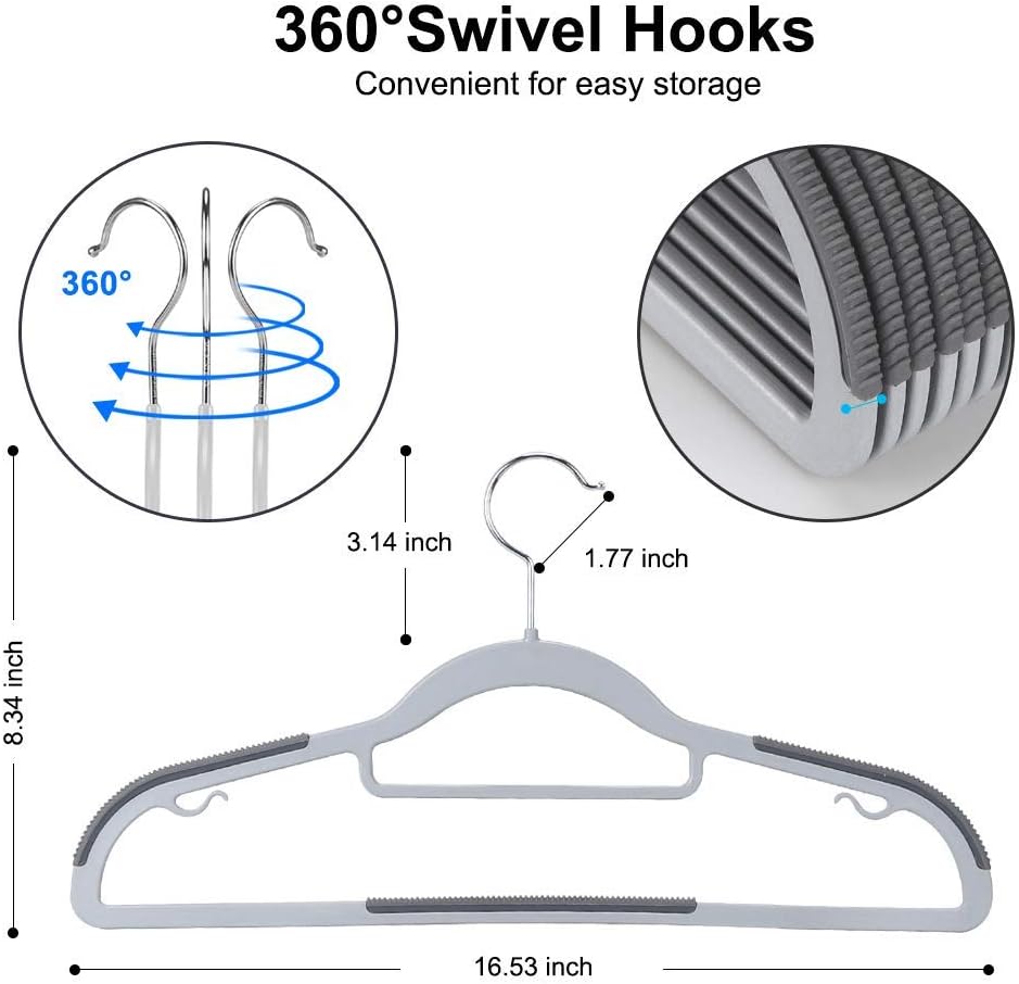 10 PCS Anti Slip Dry and Wet Clothes Hanger, Home Clothes Hanger, Wardrobe Support, Bedroom, Thickened Clothes Hanger