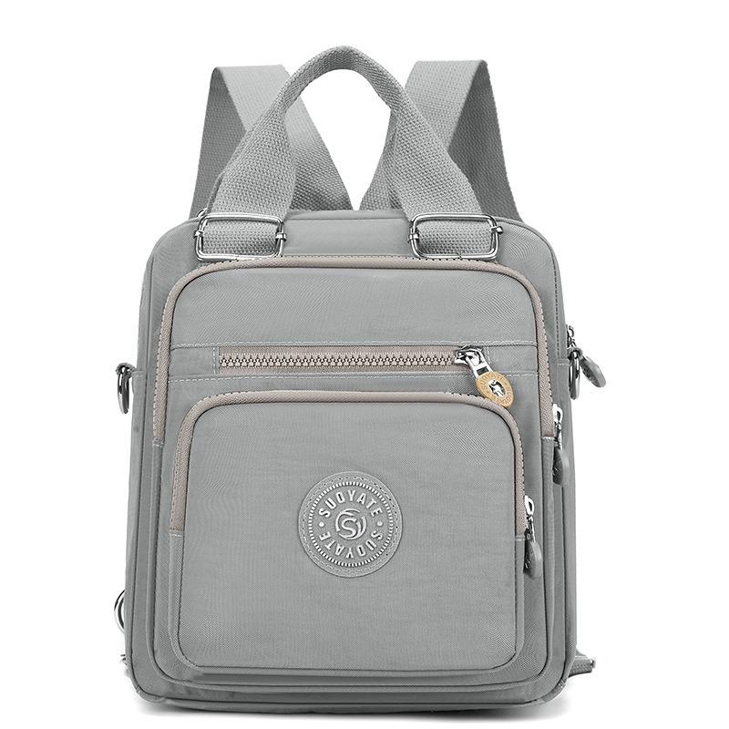 Multifunctional Women's Backpack Lightweight Anti-splashing Nylon Bag Large Capacity Shoulder Messenger Bag Casual Handbag